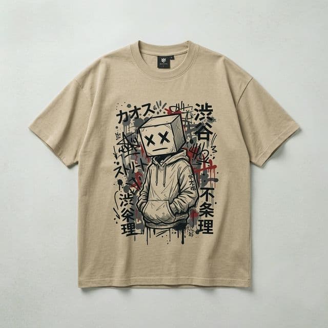 Box Head Oversized Tee