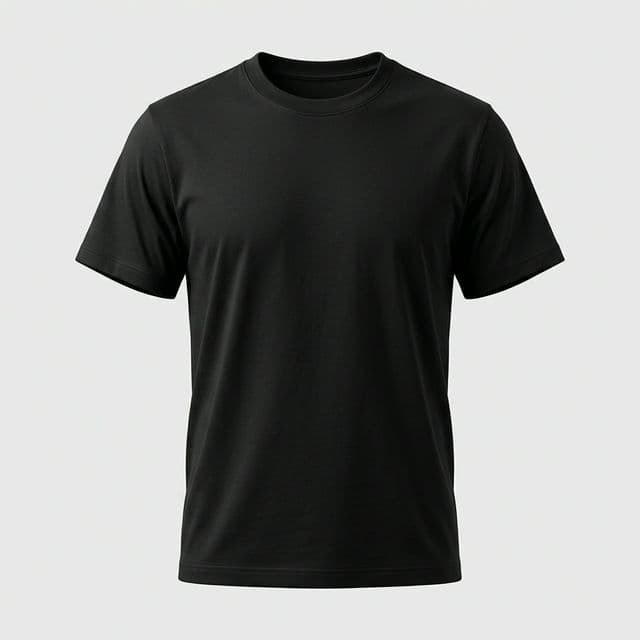 Premium Heavyweight Black Tee